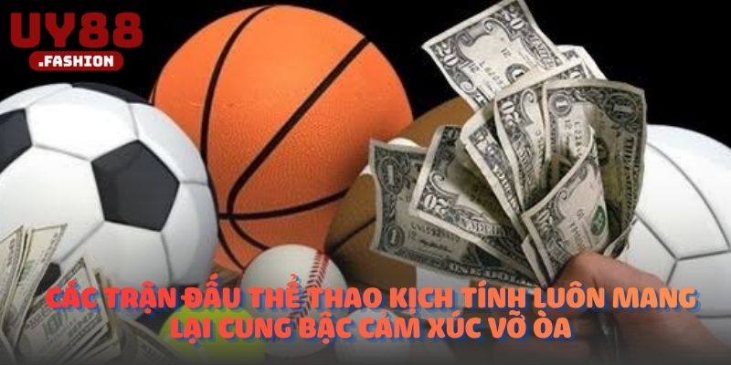 Các trận đấu thể thao kịch tính luôn mang lại cung bậc cảm xúc vỡ òa