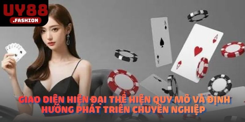 Giao diện hiện đại thể hiện quy mô và định hướng phát triển chuyên nghiệp